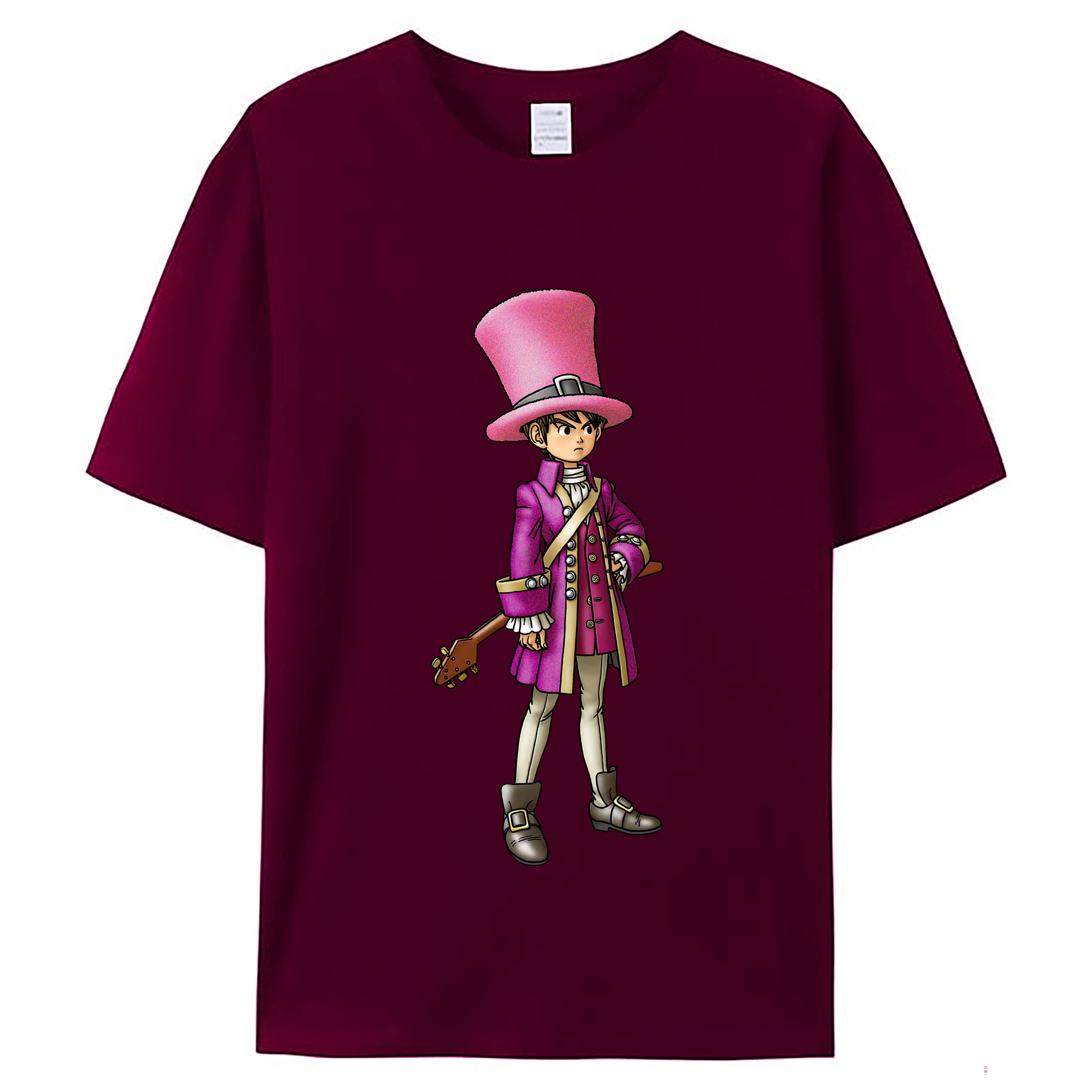 （画像用） ドラゴンクエスト Doragon Kuesuto Dragon Quest レディースカジュアルプリントTシャツ（綿100％）